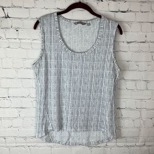 Athleta Gray and White Top